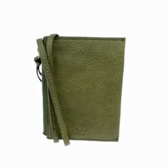 Vivienne Westwood ヴィヴィアンウエストウッド 首掛けカードケース オーブ レザー グリーン ユニセックス 241013001451