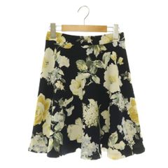 セシルマクビー CECIL McBEE フレアスカート ミニ 花柄 S ネイビー /MY ■OS
