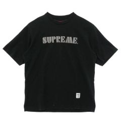 Supreme シュプリーム 24SS Stencil Embroidered SS Top ステンシル エンブロイダード ショートスリーブ Tシャツ 半袖 カットソー ブラック系 S【中古】