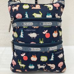 2212 LeSportsac レスポートサック モカブラックハートエンブロイ
