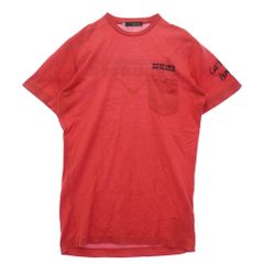 DSQUARED2 ディースクエアード 02149 バックロゴプリント ポケット付き 半袖 Tシャツ レッド系 XS【中古】