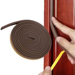 ​MILANQW 防音テープ 隙間テープ 5Mx2本 ドア窓用 防虫・防塵 冷気遮断 すきま風防止 簡単取付 ブラウン