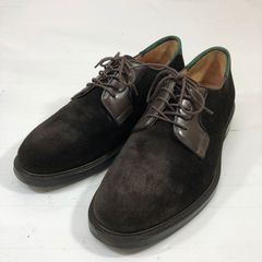 ポールスミス レザーシューズ スエード プレーントゥ ダークブラウン メンズ UK6 Paul smith 約24.5cm【AFD8】