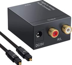 ParishopデジタルアナログオーディオコンバーDigitaltoAnalogオーディオ変換器タアンプデコーダ光ファイバ信号2xRCA(L/R)DAC(光
