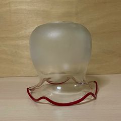 ランプシェード　電笠　傘　照明　ガラス　すりガラス　ヴィンテージ