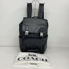 COACH コーチ C2710 レザーリュックサック/バックパック ブラック レザー 保存袋付き メンズ/レディース[OK06179]