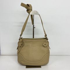 U by ungaro/ユーバイウンガロ ショルダーバッグ/肩掛けカバン レディース ベージュ系 ロゴ入り[OK06184]
