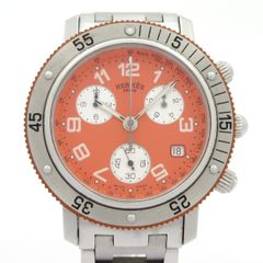 HERMES(エルメス) 腕時計 クリッパーダイバークロノ CL2.916 メンズ クロノグラフ/SS オレンジ
