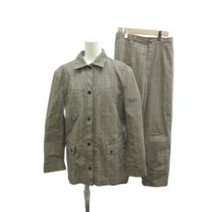 マドモアゼルノンノン mademoiselle NON NON セットアップ ジャケット パンツ 上下2点セット マルチカラー（茶、黒、ピンク） チェック柄 長袖 レギュラーカラー /NP ■GY70