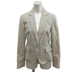 ナラカミーチェ NARA CAMICIE ジャケット 上着 1 アイボリー 無地 長袖 シングルブレスト /RN ■GY70
