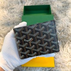 【ほぼ新品】Masion Goyard ゴヤール ビクトワール メンズ 二つ折り財布 ブラック