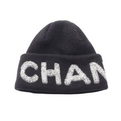 シャネル CHANEL ニットキャップ ロゴ ニットキャップ ウール ニットキャップ レディース Used A