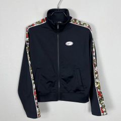 ナイキ 弱起毛 フラワー トラックジャージ ジャージ トレーナー ジャケット アウター レディース Mサイズ 85 ラデン