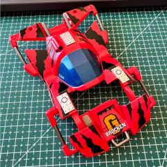 ミニ四駆用カーボンATフロント、単アンカーリア、1軸左右独立スライドセット社外品 ミニ四駆用 カーボンATフロント、単アンカーリア、1軸左右独立スライド