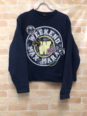 【中古】 WEEKEND Max Mara ウィークエンド マックスマーラ MEDEAスウェット ネイビー M 111448837