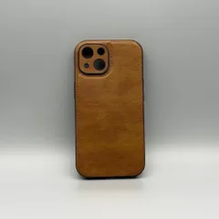【iPhone15】ブラウンレザー ヴィンテージ調 合皮