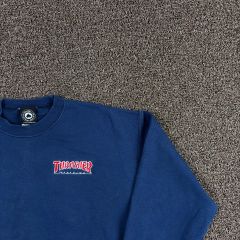 THRASHER(スラッシャー) ネイビー スウェット スモールロゴ