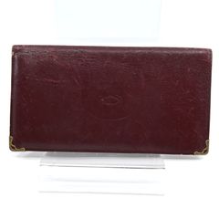Cartier カルティエ 札入れ　長札入れ　マスト　レザー　ボルドー