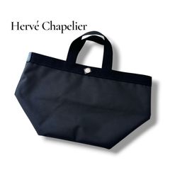 Hervé Chapelier エルベシャプリエ 舟形トートM 707C ノワール