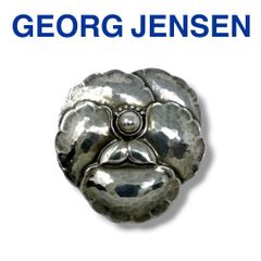 ジョージジェンセン ブローチ シルバー 925 フラワー レディース