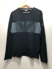 210130 EA7 EMPORIO ARMANI ロンT XL ブラック 長袖 カットソー エンポリオアルマーニ