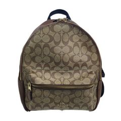 COACH コーチ シグネチャー バックパック F32200 ブラウン PVCレザー バックパック レディース 【中古】 42609K287