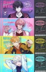 【中古】キャラカード 全4種セット 「バーチャルYouTuber にじさんじ NIJISANJI ＆ NIJISANJI EN HEROES Half Anniversary ランダムホログラムチケット風カード Oriens」