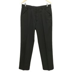 アルマーニ コレツィオーニ ARMANI COLLEZIONI ウール スラックス トラウザー パンツ 50 ブラック
