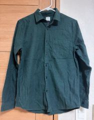 ポールハム フランネル シャツ M (GN) ダークグリーン