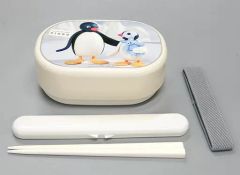 【中古】食器その他(キャラクター) ランチボックス(ホワイト) 「ピングー」 ミスタードーナツポイント交換景品