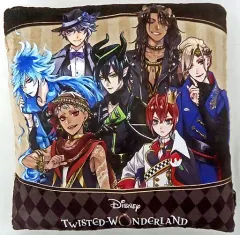 【中古】クッション・抱き枕・本体 集合/ノーマル(上段2人・中段3人・下段2人) ふわもこクッション 「ディズニー ツイステッドワンダーランド」