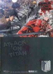 【中古】クリアファイル アルミン＆ミカサ＆エレン(超大型巨人) A4クリアファイル 「進撃の巨人」