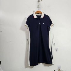 ポロ ラルフローレン ネイビー 白 バイカラー カラ ワンピース