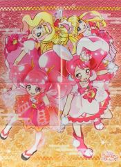 중고 ポスター アニメ B2両面ポスター 八つ折 集合 キュアモフルン 「映画プリキュアドリームスターズ! 映画魔法つかいプリキュア! 奇跡の変身!キュアモフルン!」 アニメージュ 2017年5月号付録