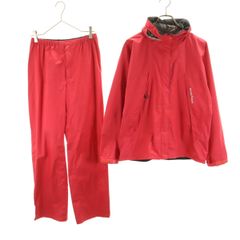 mont-bell モンベル レインジャケット 上下 セットアップ L ピンク アウトドア レディース 古着