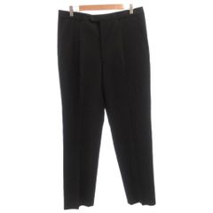 アルマーニ コレツィオーニ ARMANI COLLEZIONI パンツ スラックス 52 黒 ブラック /FF ■IBO101