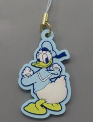 【中古】ストラップ ドナルドダック(左向き) 「ディズニー ドナルドダック シークレットラバーストラップ」 ディズニーストア限定