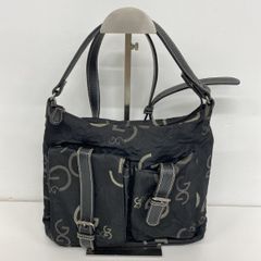 GRES PARIS/グレ ショルダーバッグ ブラック/黒 Gロゴ 総柄 レディース 肩掛けバッグ/カバン[OQ05124]
