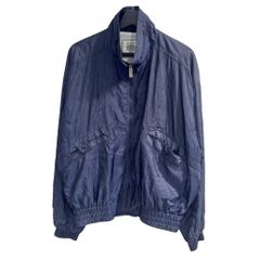 マンシングウェア MUNSINGWEAR ゴルフウェア ナイロンジャケット ジップアップ LL 紺 ネイビー ■IBO101