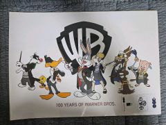 ワーナーブラザーズ 100周年 ルーニー・テューンズ ハリーポッター A3 ポスター