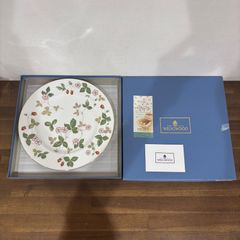WEDGWOOD ウェッジウッド ワイルドストロベリー プレート 大皿 食器 直径約27.5cm ※箱痛みあり