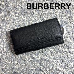 BURBERRY バーバリー キーケース キーリング ブラック サフィアーノ ノバチェック