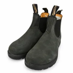 Blundstone 587 TPU Premium Nubuck Ankle Leather Chelsea Lug Boots ヌバック アンクル スエード レザー サイドゴア チェルシー ショート ブーツ チャコール系 UK5【美品】【中古】