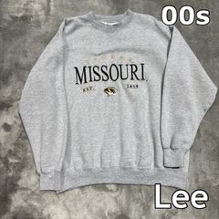 ★ USED USA古着 Lee SPORT リー スウェット トレーナー L グレー ミズーリ タイガース MISSOURI TIGERS 刺繍 Vガゼット 00s オーバーサイズ ビッグシルエット アメカジ スケーター ストリート アメリカ 90s