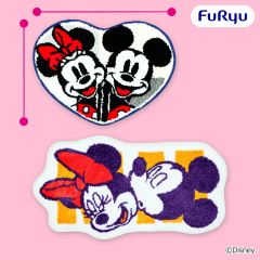 Disney ミッキーマウス＆ミニーマウス なかよし ダイカットタフトマット 총 2종 전개