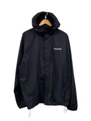 Timberland (ティンバーランド) ナイロンジャケット ウインドブレーカー ロゴ刺繡 13286-1 M ブラック メンズ/199