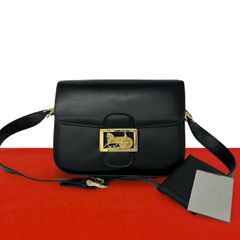 極 美品 袋付 GUCCI グッチ GG ロゴ 柄 金具 キャンバス レザー 本革