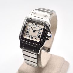 Cartier サントスガルベ SM 1565 腕時計 カルティエ クオーツ オーバーホール済