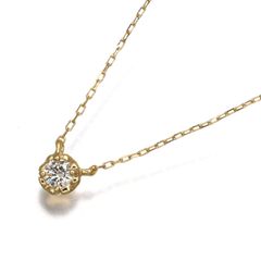アーカー ネックレス ダイヤ ダイヤモンド 0.05ct ティア K18YG #202879