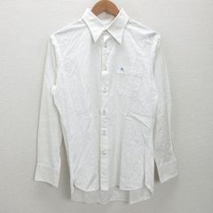 K■バーバリー/BURBERRY BLACK LABEL アーガイルチェック 長袖ドレスシャツ【40】白/MENS■157【中古】